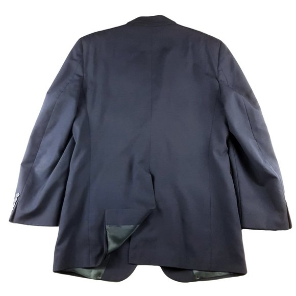 Burberry Vintage Mens Wool Blazer 42L Navy Blue - Picture 7 of 8